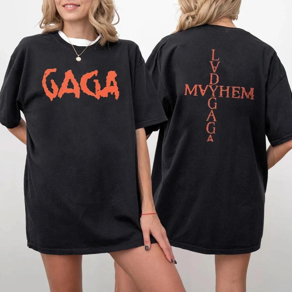 Double Sided Lady Gaga The Mayfem Shirt Lady Gaga Fan Shirt Lady Lady Lady Gaga Shirt Lady Gaga Mayfem Album Tshirt