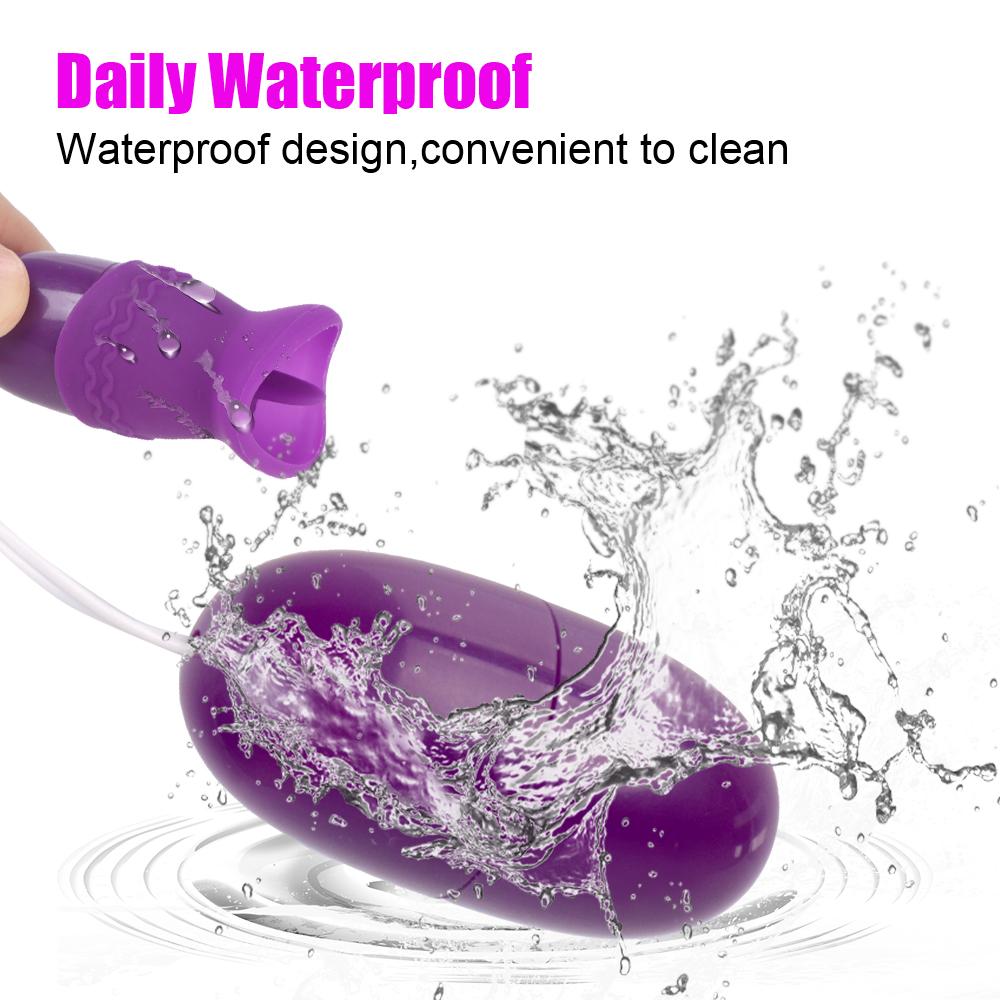 Массаж влагалища Стимулятор точки G клитора Язычок для стимуляции оральными ласками Вибратор Мощные секс-игрушки для женщин Двойное вибрирующее яйцо 18