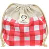 Сумка-мешок на шнурке HOPPE в красную клетку, средняя, сумка для ланча, школьная сумка для ланча, сумка для ланча, школьная сумка для ланча, для детей начальной школы, мальчиков и девочек, сделано в