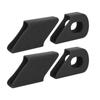 4PCS Silicone Bike Crank Protection Sleeve Arm Boots Protector Bicycle Accessory (Black)