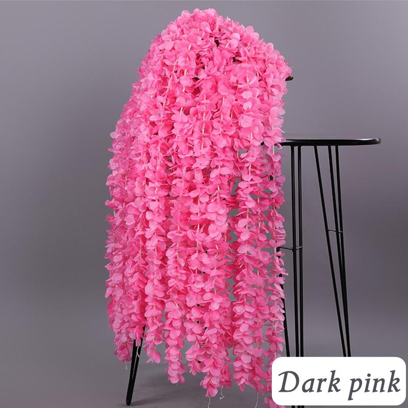 10 шт./упак. 90 см искусственные вишни в цвету лозы шелковые цветы сакуры для вечерние свадебные украшения потолка поддельные гирлянды