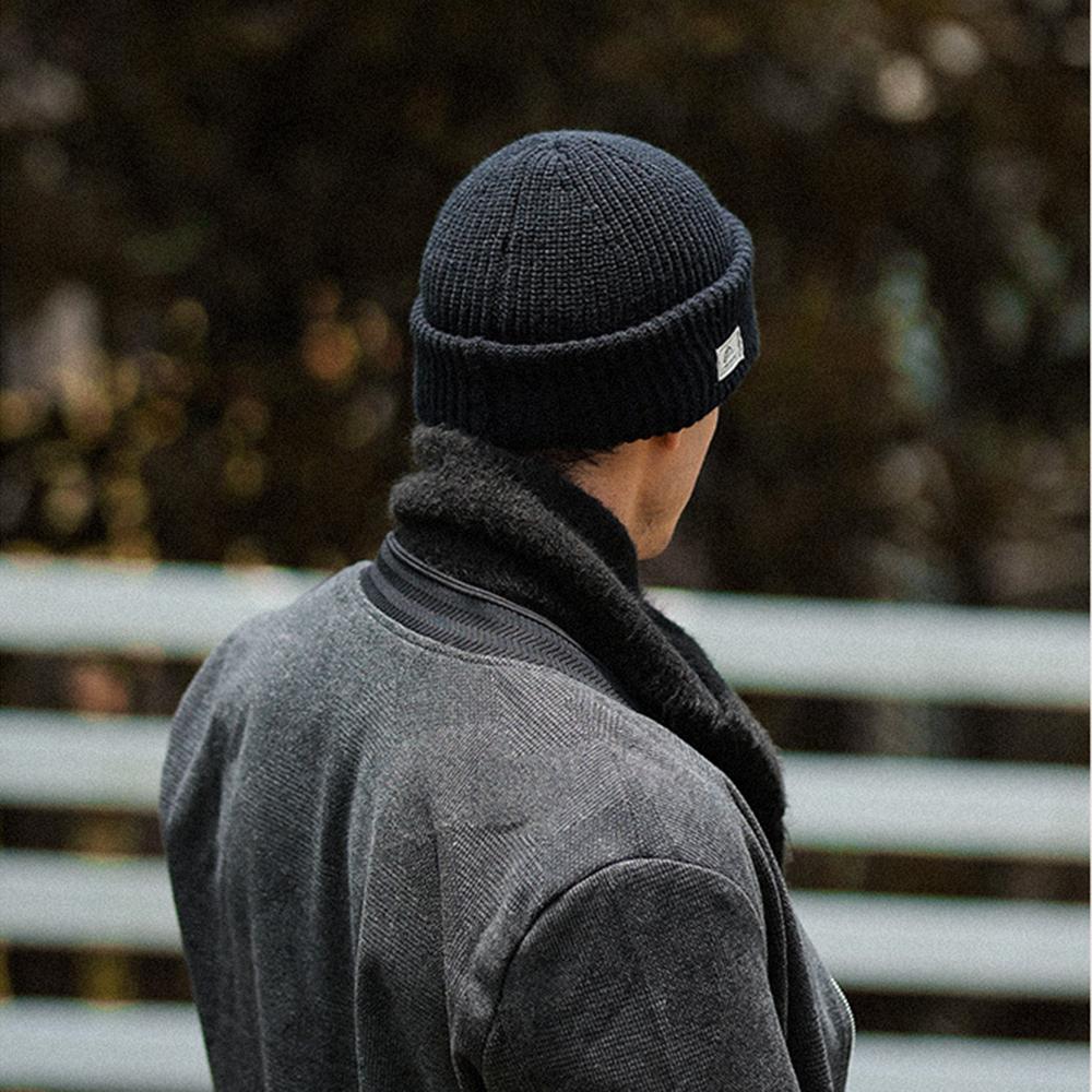 Зимняя теплая шапка для мужчин, уличная толстая вязаная хлопковая шапка-бини, шапка для катания на лыжах в холодную погоду, походов