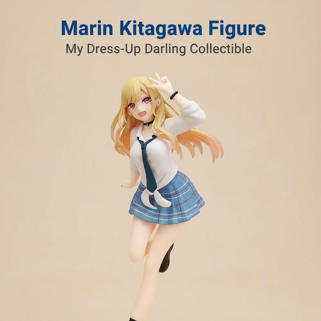Оригинальная Фигурка Китагавы Марин из My Dress Up Darling Школьная форма Нарядная Стоячая модель Игрушка Подарок Фигурка Действия Для Детей ПВХ