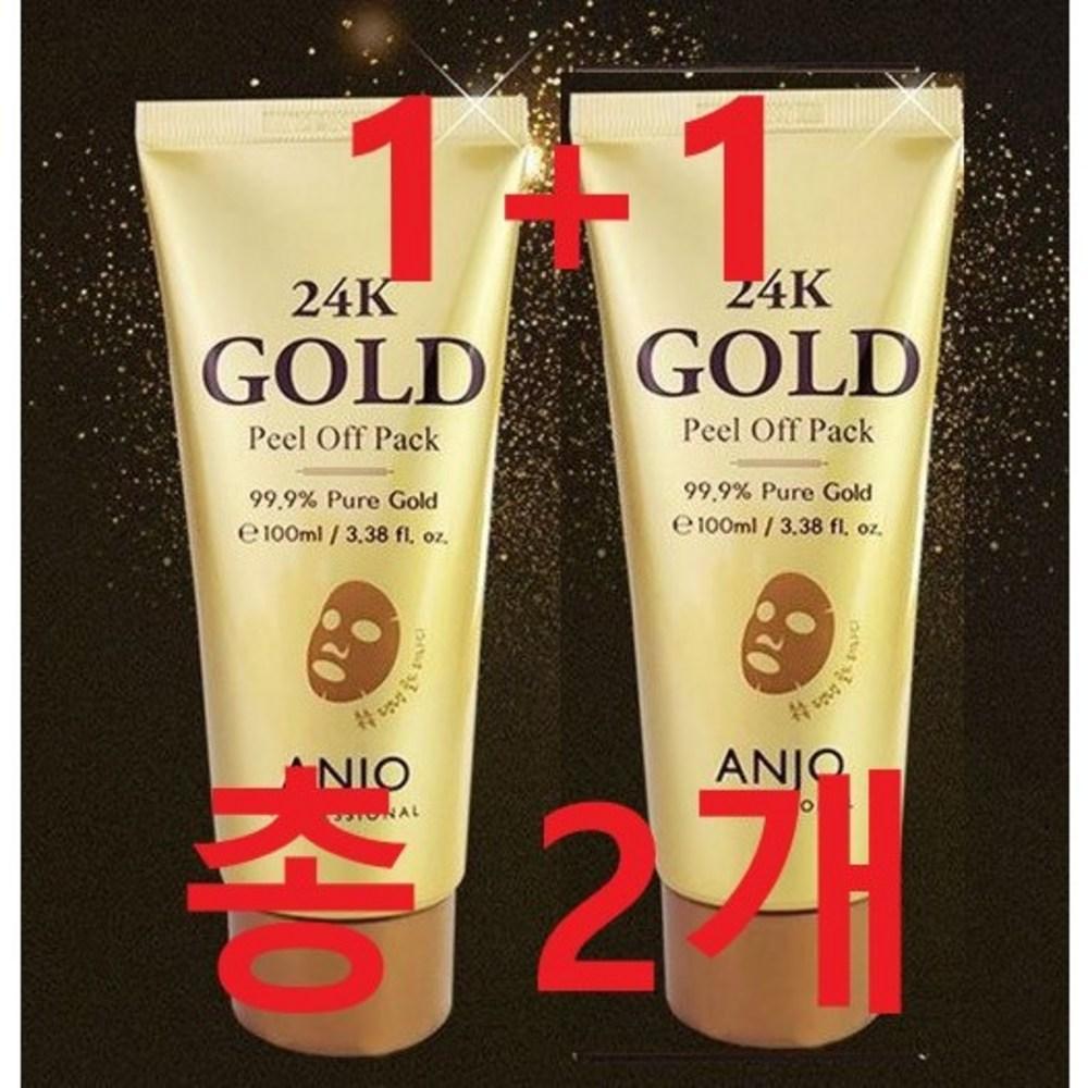 1+1 Anju Professional 24K Gold Peel Off Pack 100ml 1 Pack, 2 Packs
