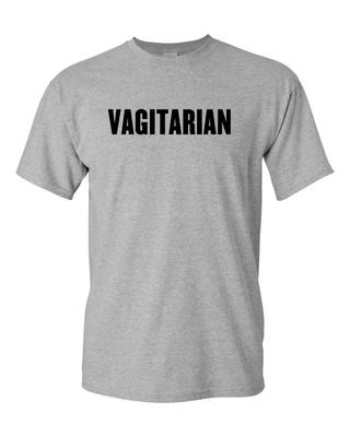 Vagitarian Tees Забавная мужская футболка Футболка с юмором для взрослых