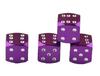 Valve Cap, Car, Tire, Dice, Aluminum, Tire Valve Cap, Dice, Set of 4, Baru-kyap-sai-4k (Purple)