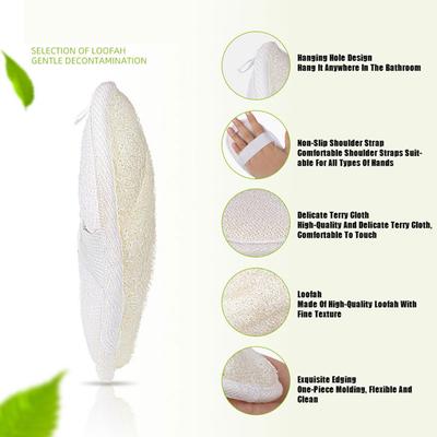 Натуральная мочалка для ванны, отшелушивающие перчатки для ванны, полотенце, щетка для очистки кожи