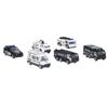 SWAT Car Set 1:64 Alloy Metal Portable Children"s Educational Toys Die Casting SWAT Car Police