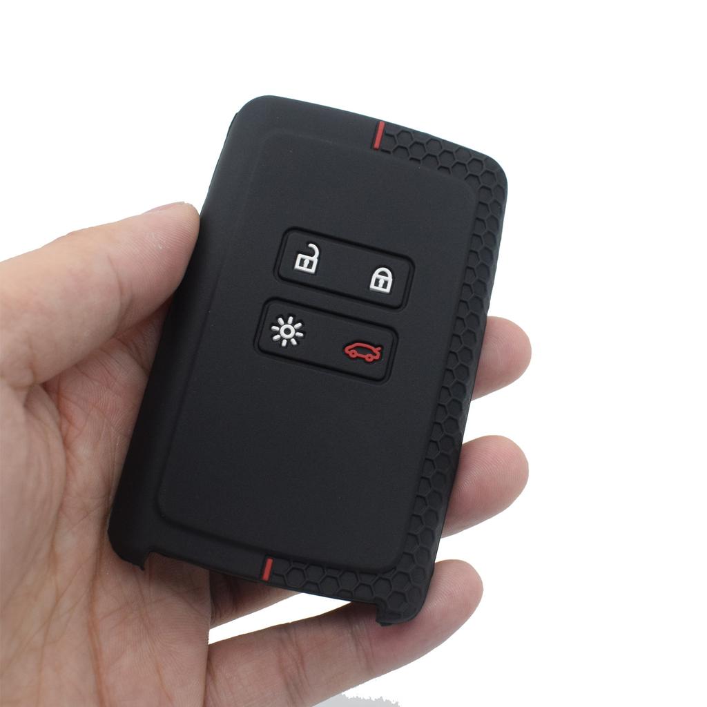 Силиконовый чехол для автомобильного ключа, чехол-брелок для Renault Koleos Kadjar Captur Talisman Espace Clio Megane, 4 кнопки, набор смарт-ключей