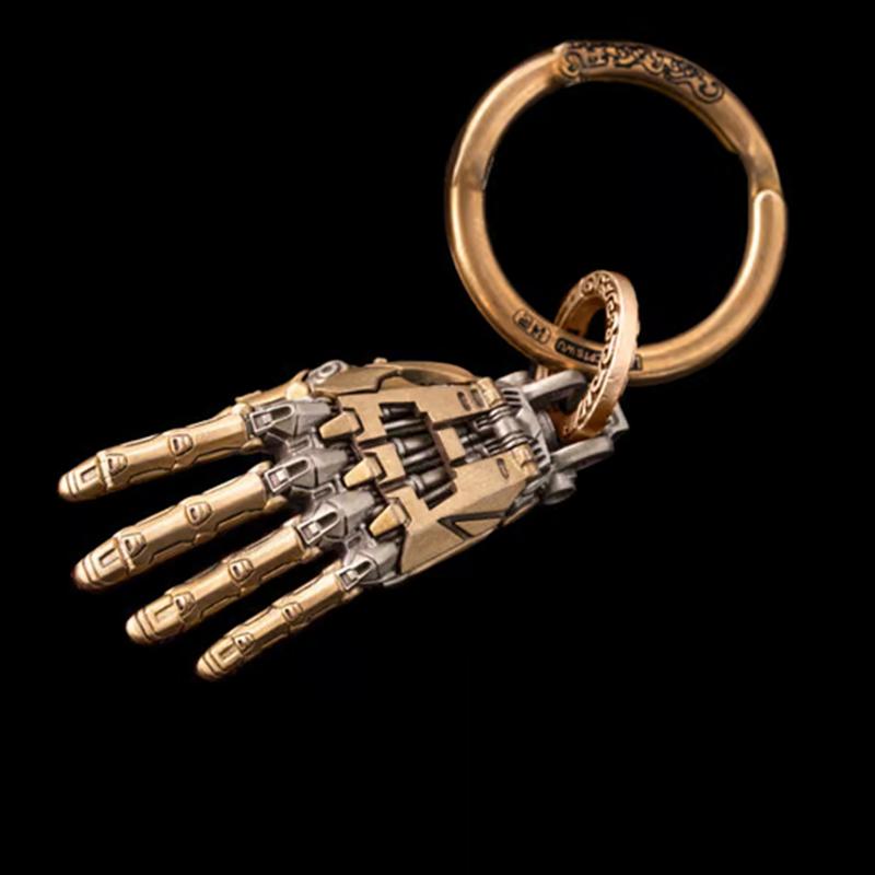 Модный механический биомиметический кулон-рука с цепочкой для мужчин и женщин, креативное подвижное сочленение пальцев, ожерелье-роботизированная рука, ювелирное изделие