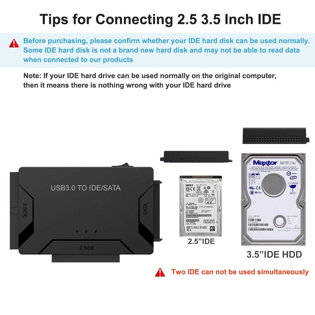 USB 3.0 Кабель-разветвитель на три SATA/IDE Easy Drive