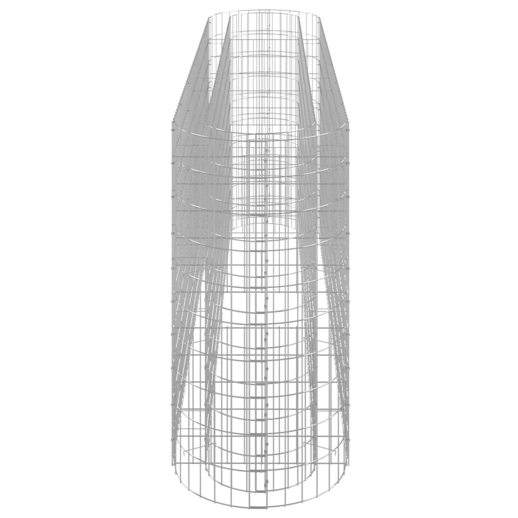 Gabion Raised Bed Galvanized Iron 260 x 50 x 100 cm