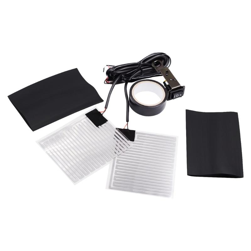 Motorcycle Heated Grips Handlebar Heating Film Warmer Kit for Motorcycle ATV