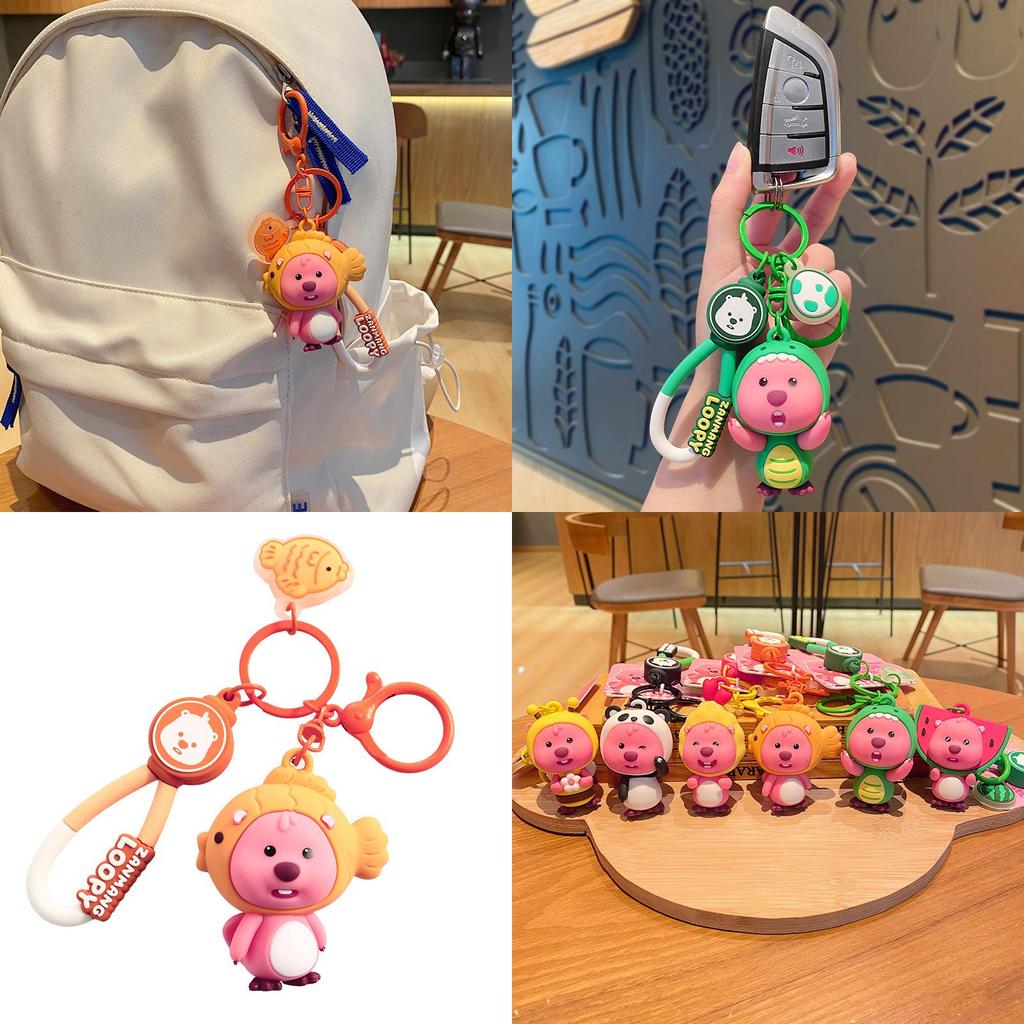 Adorable Pvc Cartoon Keychain Cute Transforming Lucy For Bags And Gifts