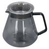 Electroplated Grey Coffee Pot High Borosilicate Glass Hand Coffee Maker for House Kitchen 500ml