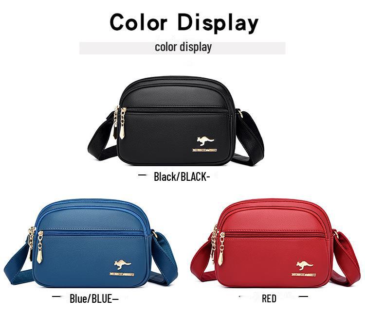 Однотонная женская сумка-мессенджер через плечо - коллекция весны 2025 года, универсальная, стильная для женщин среднего возраста