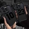 Счастливые Числа Футбол Электроокрашенная Чехол для Телефона для iPhone 17 16 Pro Max 15 14 Plus 11 12 13 Мягкий Ударопрочный Чехол