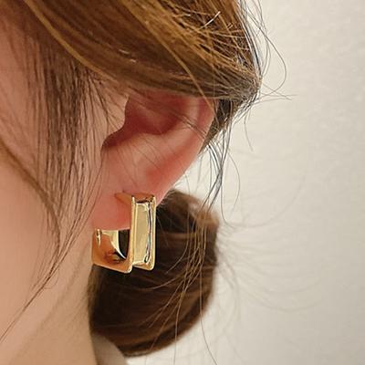 Геометрические серьги класса люкс для женщин, модные, с темпераментом, универсальные, для повседневной носки
