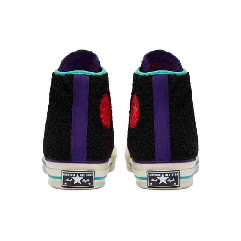 Converse 1970-е Круглый носок Шнуровка Высокие парусиновые кеды Унисекс Черный Зеленый Красный Фиолетовый