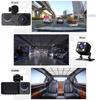 FHD 1080P Автомобильный видеорегистратор с 3 объективами, передняя и задняя камера для внутреннего использования автомобиля, 3-канальная камера, видеорегистратор, видеорегистратор, видеокамера