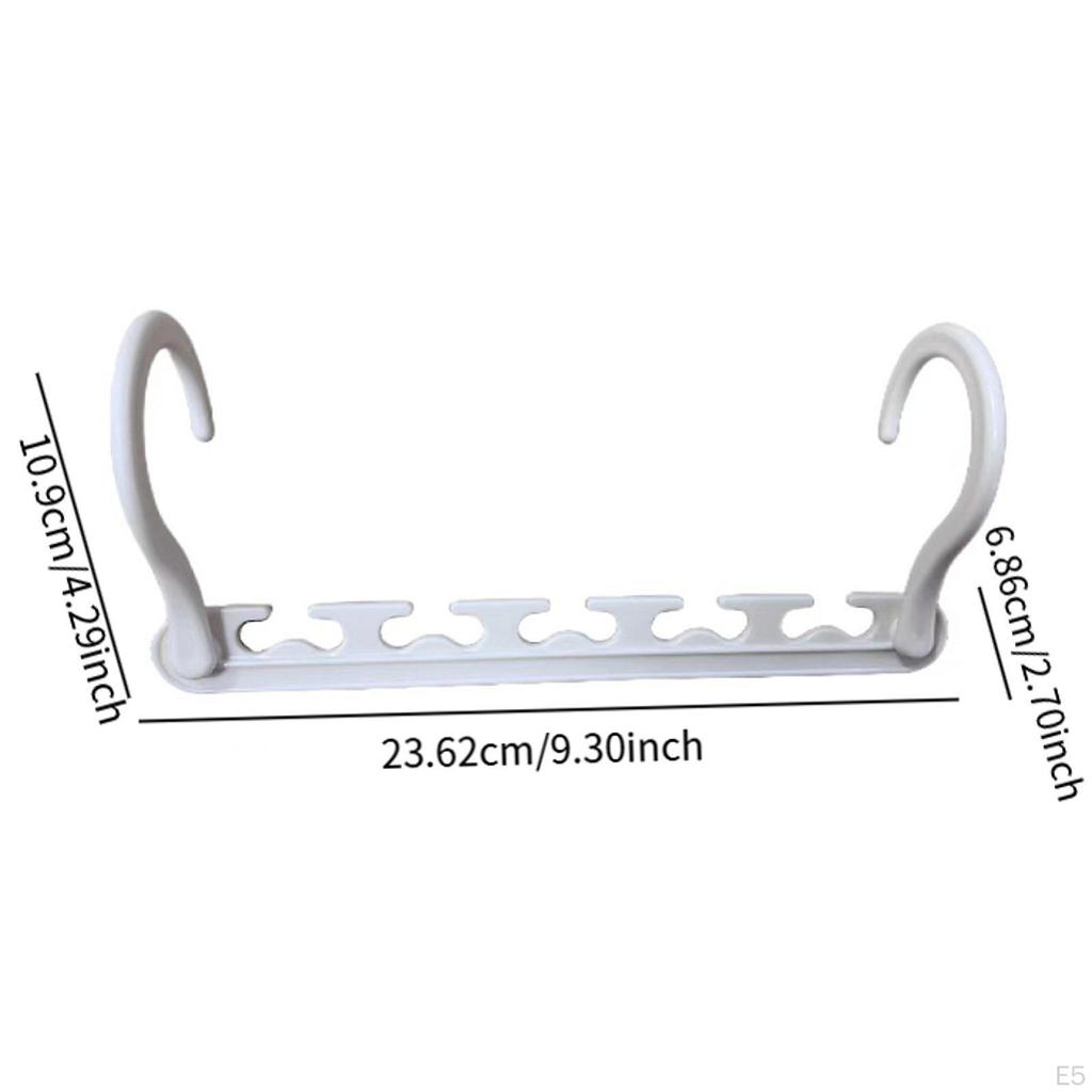 10 Pack Space Efficient Hangers for Closet Organization And Storage of Pants Jeans