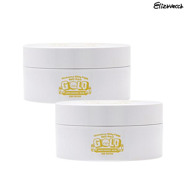 Elizavecca Патчи для глаз Milky Piggy Hell Pore Gold с гиалуроновой кислотой, 60 листов (2 разных количества)