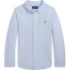 Polo Полосатая рубашка с длинным рукавом Детские рубашки Светло-голубой 322934187-001