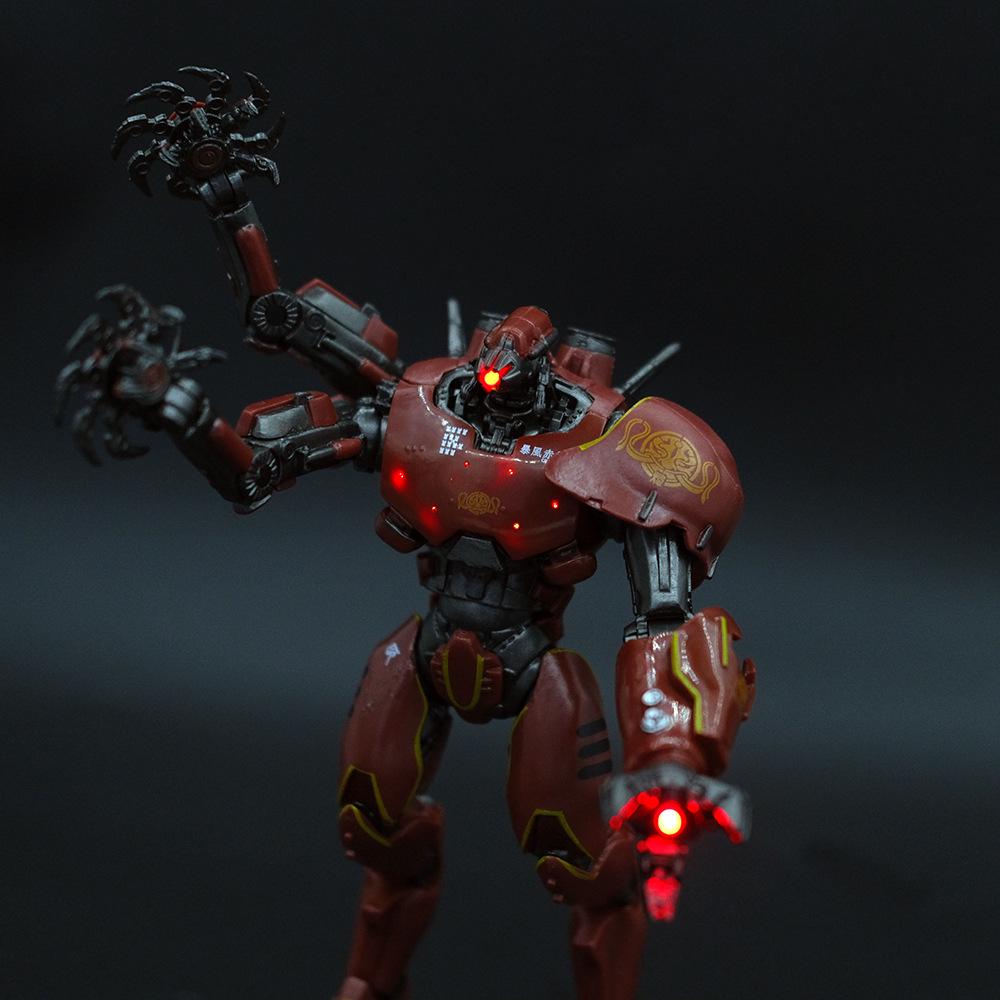 Тихоокеанский рубеж 2 Багровый тайфун Светящийся мех Набор экшн-фигурок в стиле научной фантастики с двойными клинками