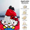 1шт. Домашнее одеяло Hello Kitty - Офисное одеяло - Уличное одеяло - Идея для подарка - Подходит для всех сезоновz041708