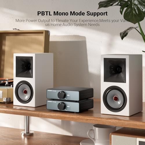 AIYIMA A07 MAX HIFI Усилитель мощности, 2-канальный домашний аудио, Class D TPA3255 300 Вт x2 Мостовой моно усилитель, 600 Вт, 3,5 мм линейный выход, Интегрированный настольный
