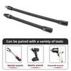 2pcs 1/2 Inch Drive Flexible Socket Extension Bar S2 Alloy Steel 250mm 350mm Bendable Socket Extender Spring Steel