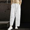 Летние женские прохладные брюки, повседневные свободные брюки с широкими штанинами больших размеров, удобные брюки для отдыха