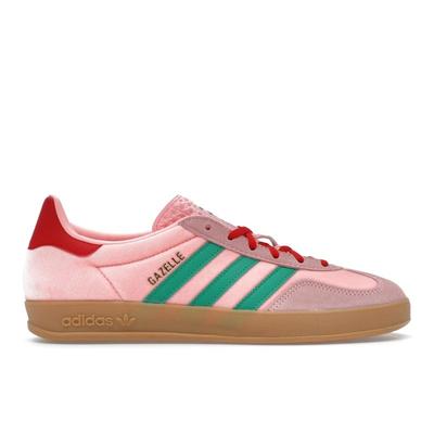 Кроссовки женские Gazelle Indoor Glow Pink Court Green Gum JI2713