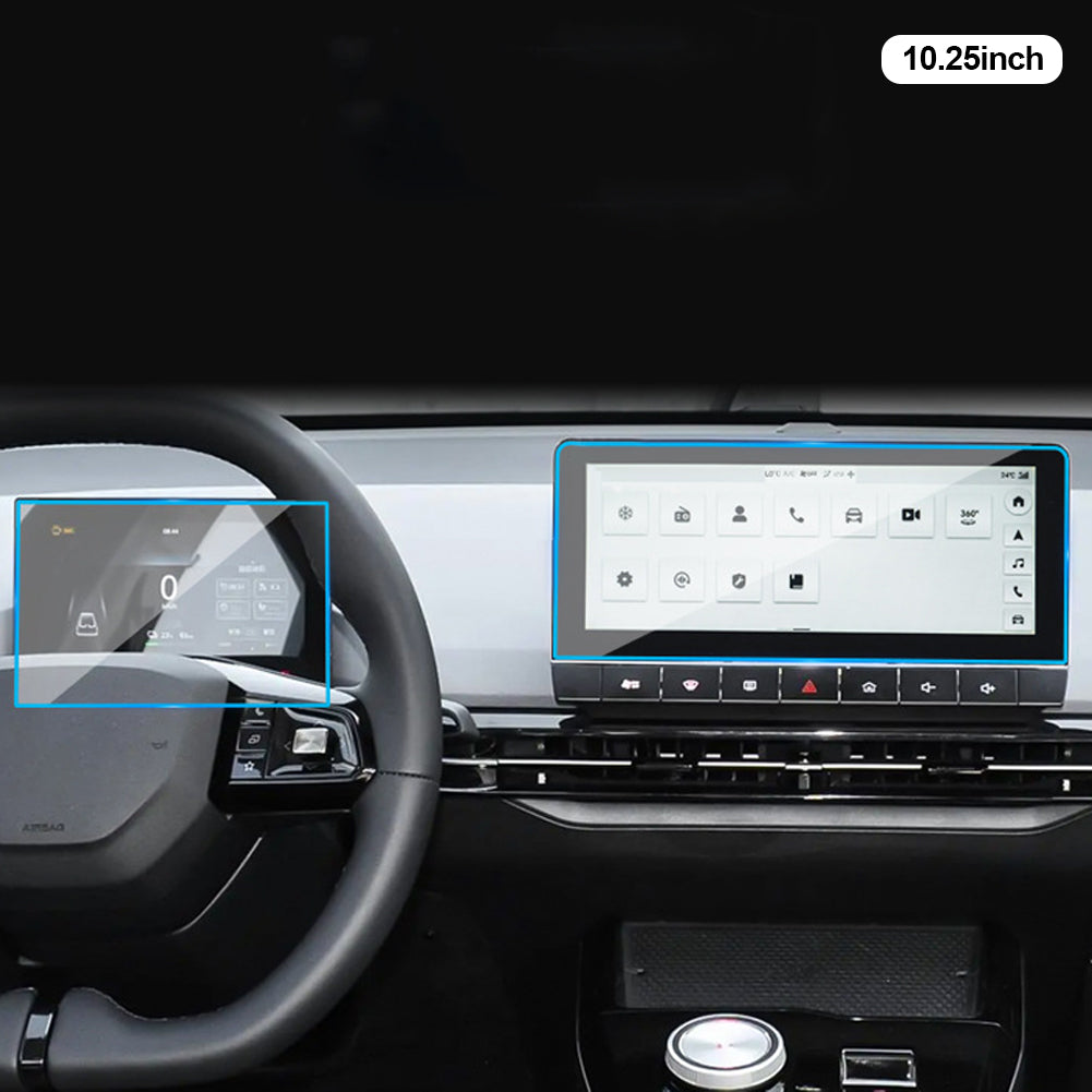 2 шт. автомобильная панель передач, приборная панель, навигация, внутренний экран, защитная пленка TPU, наклейка против царапин, защита для MG MG4 EV 2024-23