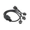 Адаптер-удлинитель RGB 5V 3-Pin/12V 4-Pin на Авиационный Разъем Папа/Мама