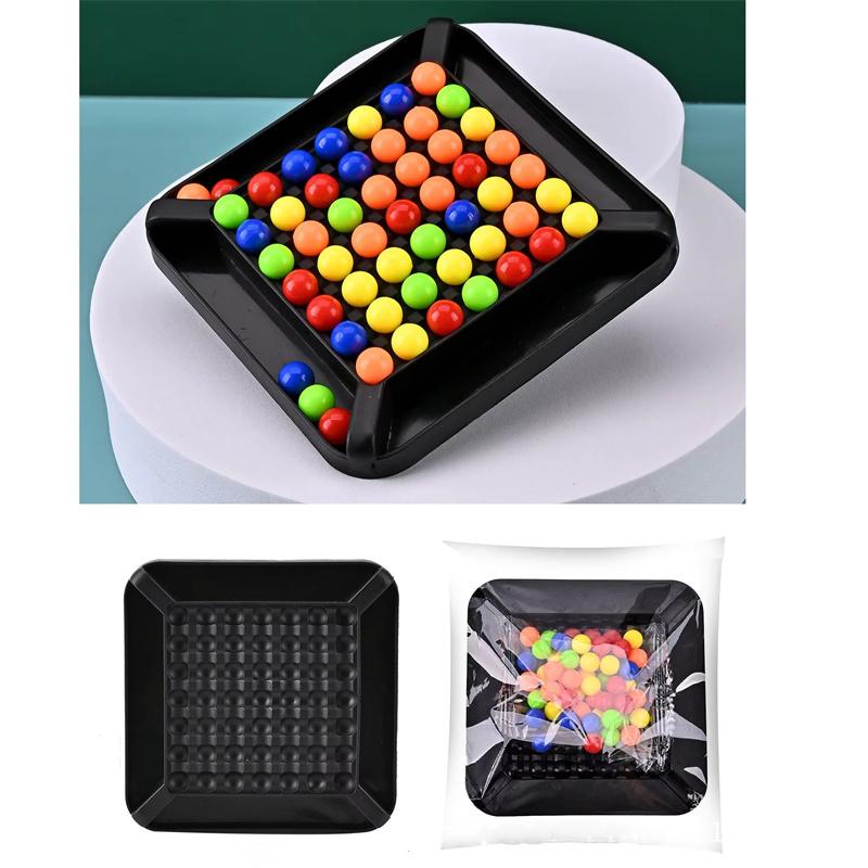 Rainbow Ball Toys Rainbow Elimination Funy Games Chess Children'S Desktop Parent Child Toys Kindergarten Puzzle Toys Gifts