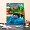 DIY Paint By Numbers Oil Painting Kit Canvas DIY Oil Painting By Numbers Wall Art Decorations for Home Gift Arts & Hobbies