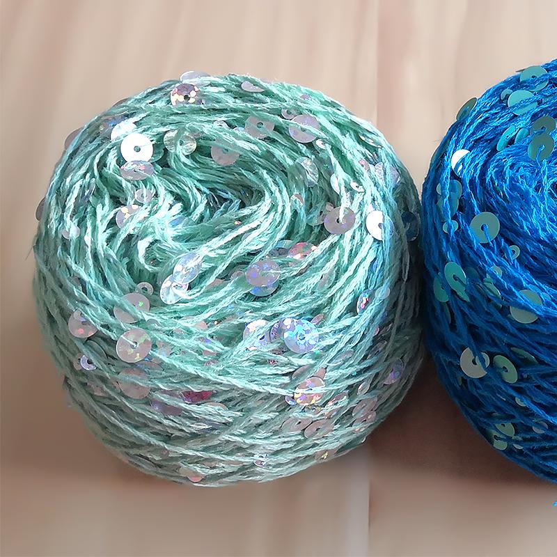50 г/моток кружевной пряжи COOMAMUU кукольная пряжа для вязания с пайетками пряжа Ice Silk трикотажная хлопковая пряжа
