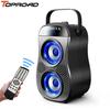 TOPROAD Bluetooth Speaker Portable 30W Big Power Stereo Bass Wireless Speakers with Lights Subwoofer Support Remote Control FM Radio