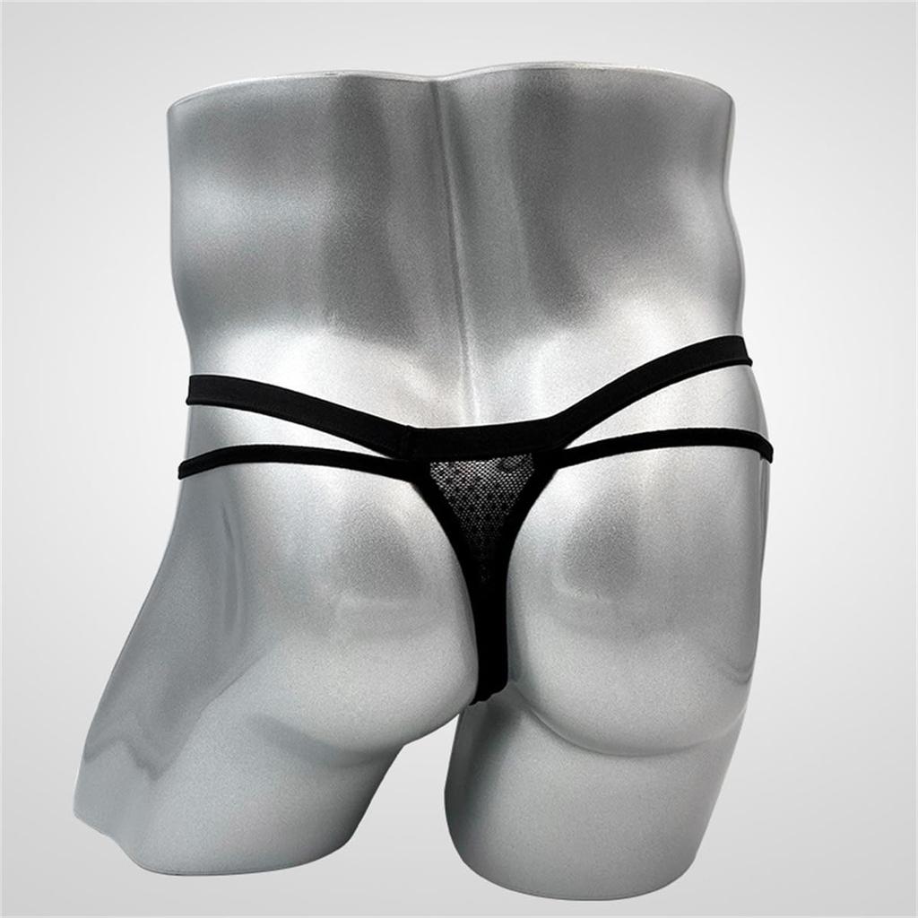 Harukita Extremely Sheer Sexy Lingerie with Floral Lace and Micro and Highly Bikini Set Men's T-Back, Ultra-Thin Mesh, Lightweight, Breathable,