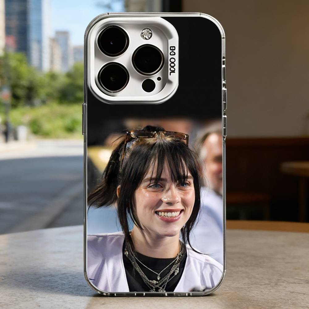 B-Billie E-Eilish Белый противоударный чехол для телефона для iPhone 16,15,14,13,12,11,Pro,XS,Max,Plus,Mini,SE