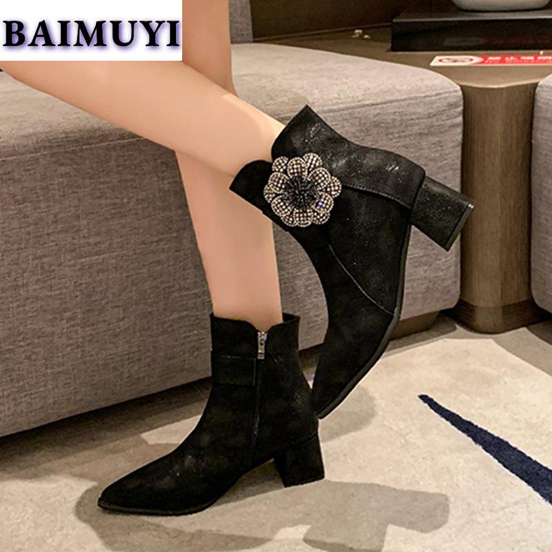 Женские туфли с цветочным принтом и острым носком на высоком каблуке, ботильоны 2025 года, трендовые сексуальные роскошные туфли-лодочки на молнии для выпускного вечера, новые туфли-лодочки Chelsea Mujer