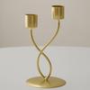 Taper Candle Holder Metal Curved Candle Holder Table Centerpiece Tapered Pillar Candles Holder for