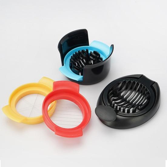 Egg Cutter Slicer Stainless Steel Fruits Sausage Cutter Bento Shaper for Eggs Salad Fruits Kitchen Gadget