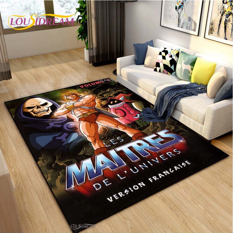 He-man masters Cartoon Carpet for Living Room Bedroom Rug Kitchen Kids Door Unslip Floor Mat Birthday gift photography props Rug