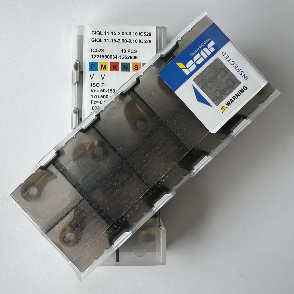 ISCAR / GIQL11-15-2.00-0.10 IC528 / Industrial Indexable Carbide Inserts 10 Pcs