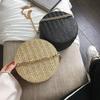 Round Woman's Shoulder Bag Handbag Bohemian Summer Straw Beach Bag Travel Shopping Female Chain Bags