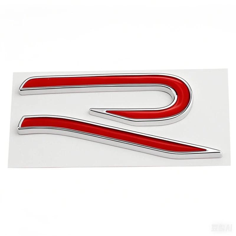 RSQ1 VW 2026 Hot New R Emblem Car Metal Body Tail Trunk Sticker Car Grill Badge Emblem For Volkswagen VW GTI Rline Polo Golf MK8 Toua
