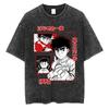 Hajime no Ippo Макуноучи Иппо Панель из манги Винтажная стираная оверсайз футболка | Унисекс Аниме Боксерская уличная футболка