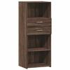 VidaXL Buffet haut chêne marron 50x42,5x124 cm bois d'ingénierie, buffet, placard, armoire latérale, armoire, armoire de 846179